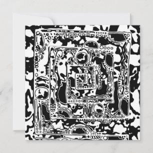 Black and White Geometric Art 25