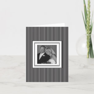 Black and White Mariage Merci Cartes de notes
