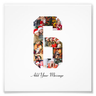 Black and White Numéro 6 Photo Collage