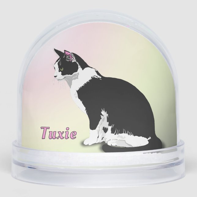 Black and White Tuxedo Cat Personalized (Avant)