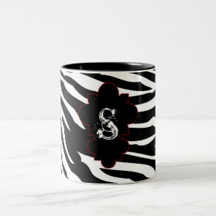 Black and White Zebra Print Animal Coffee Mug Cup