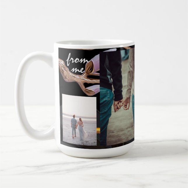 Black Anniversaire cadeau Mug (Gauche)