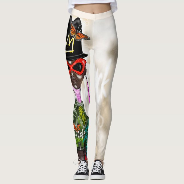 BLACK ART LEGGINGS (Devant)