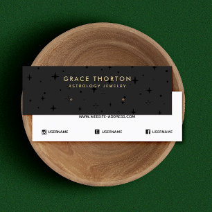 Black Astrology Stars Étoiles Écouté Elevage Carte