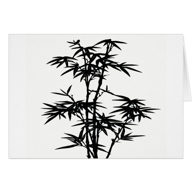 Black Bamboo Silhouette (Devant horizontal)