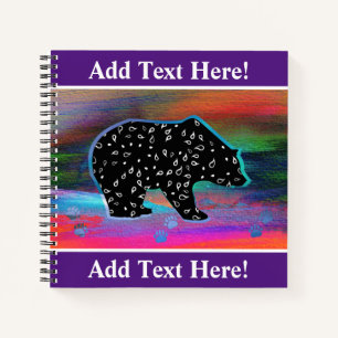 Black Bear Spirit Northern Lights Carnet