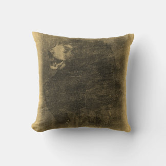 Black Bear Vintage Art #2 Coussin