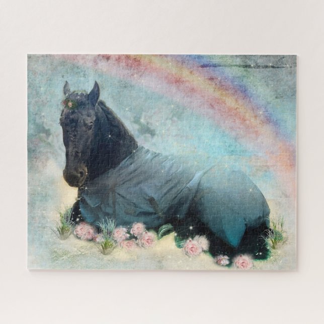 Black Beauty Friesian Horse - Puzzle (Horizontal)