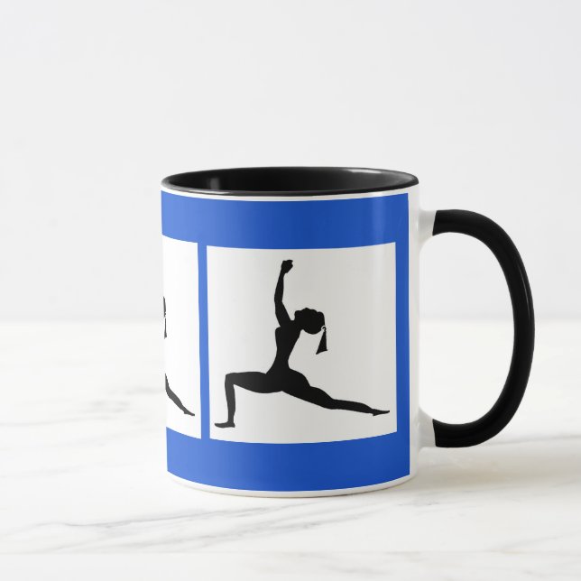 Black Bleu - Yoga Designs Combo Café Mug / Coupe (Droite)
