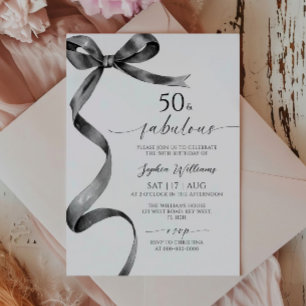 Black Bow 50 & Fabuleuse invitation d'anniversaire