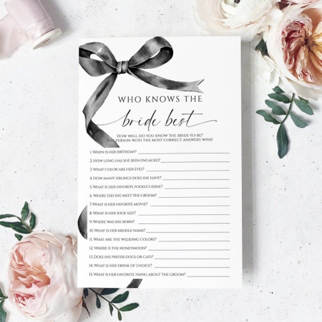 Black Bow Qui Connaît La Mariée Meilleur Jeu (Créateur téléchargé)