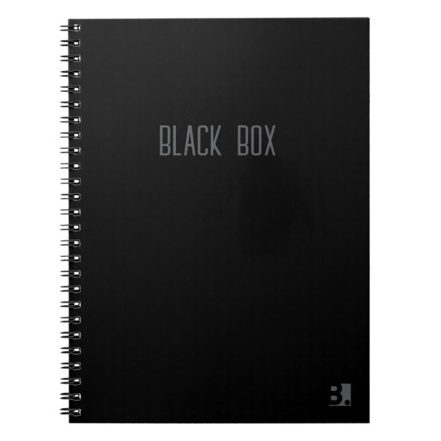 Black Box - Cahier de typographie (Devant)