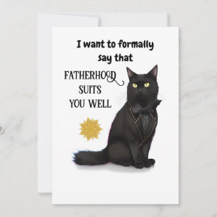 Black Cat Beau meilleur papa jamais carte de Fête 