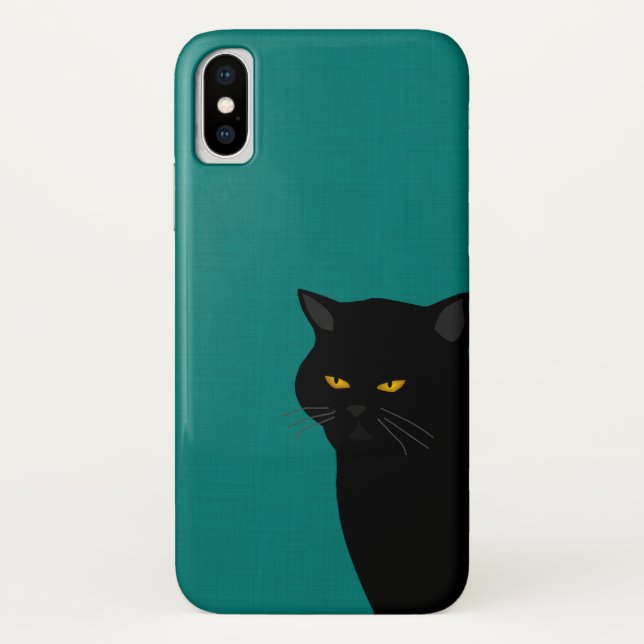 Black Cat Casemate iPhone x Coque (Dos)