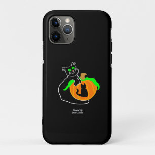 Black Cat Citrouille Apple iPhone 11 Pro Coque