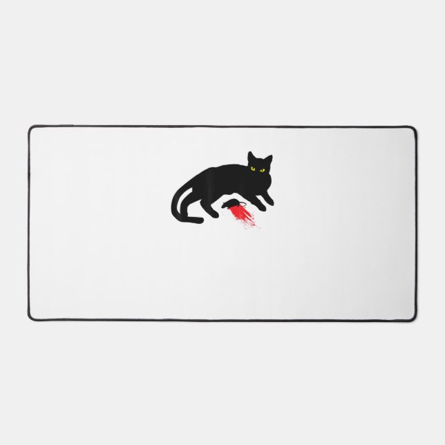 Black Cat Killer instincts Dead Mouse Punk Goth (Recto)