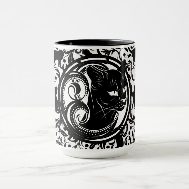 Black Cat Mug (Centre)