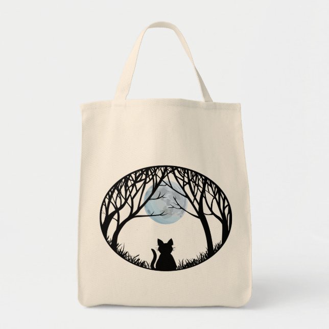 Black Cat Sac fourre-tout graisse Cat Sac d'alimen (Devant)