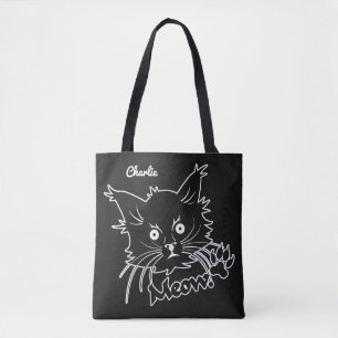 Black Cat sacs personnalisés nom