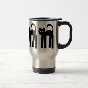 Black Cat Witch Familier Pagan Mug Wiccan Cup