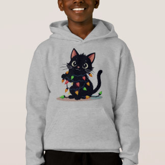 Black Christmas chat éclairant