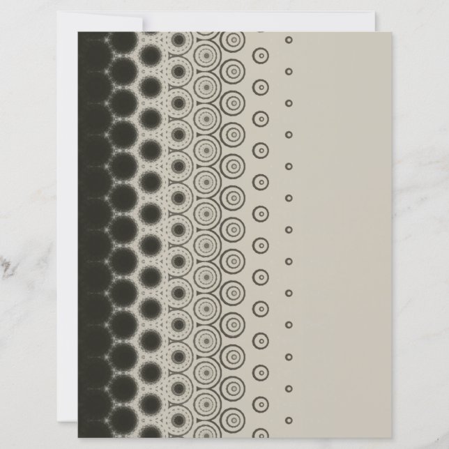 Black Circles on Pale Grey scrapbook paper (Devant)