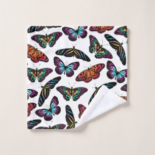 Black Colorful Butterflies