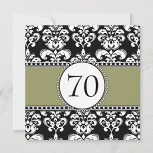 Black Damask - 70e anniversaire Invitations page