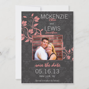 Black Damask et Elegant Vines enregistrer la carte