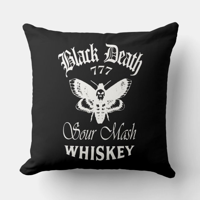 Black Death 777 - Plague Whiskey - Coussin (Recto)