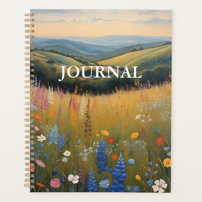 Black Dog Wildflower JOURNAL Planner (Devant)