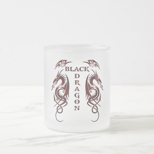 Black Dragon Glass Mug (Centre)
