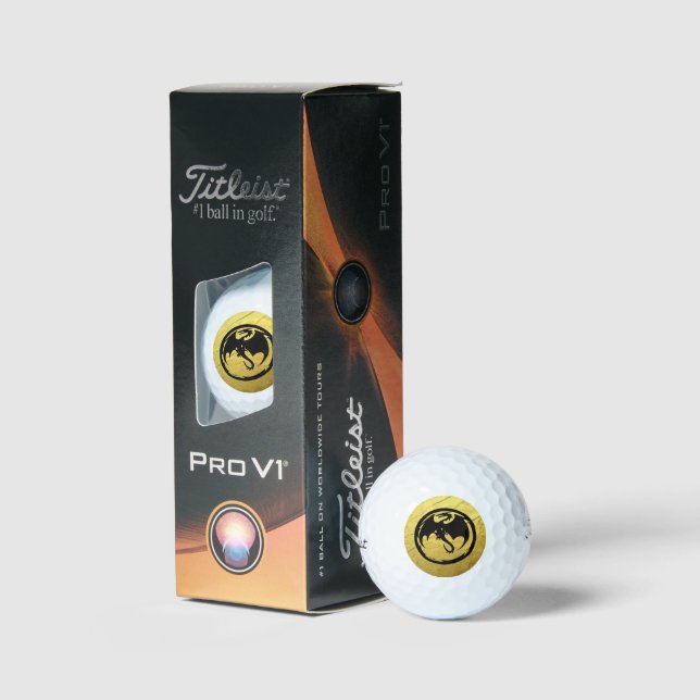 Black Dragon Gold Veine Titleist Pro V1 balles de  (Conditionnement)