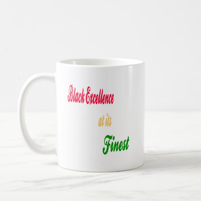 Black Excellence à son meilleur café Mug (Gauche)