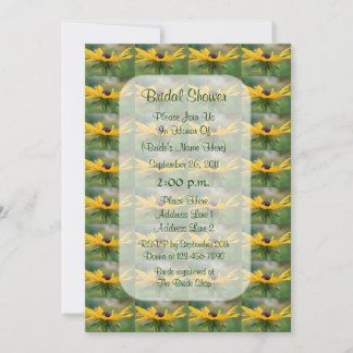 Black Eyed Susan Invitation de Fête de l'mariée Fl