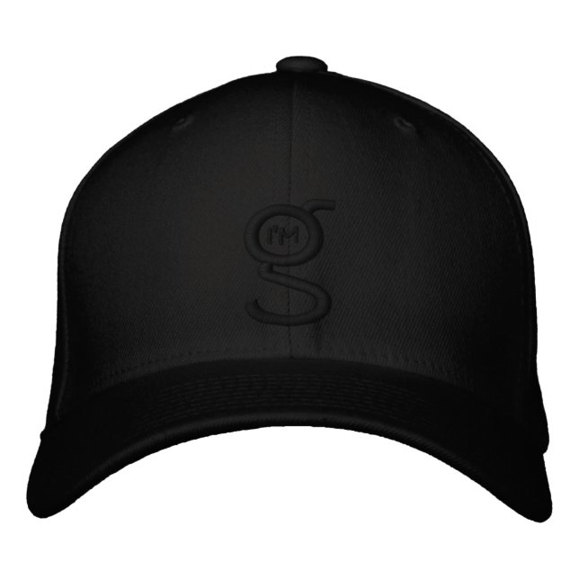Black Flex Fit Casquette avec Black I'm G Logo (Devant)
