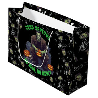 🖤 Black Frankenstein Halloween Sac cadeau 💀 🎃