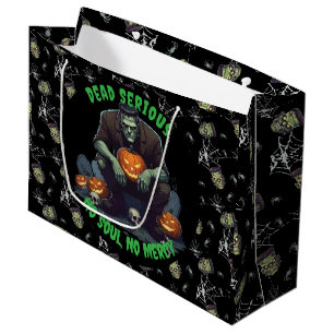 🖤 Black Frankenstein Halloween Sac cadeau 💀 🎃