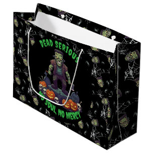 🖤 Black Frankenstein Halloween Sac cadeau 💀 🎃