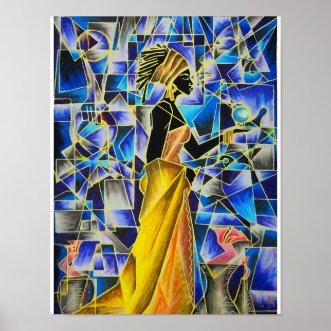 Black Girl Magic - BluBerry Poster Isis (Devant)