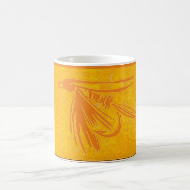 "Black Gnat" Truite classique Volant Mug (Centre)