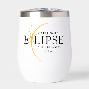 Black & Gold 2024 Texas Total Solar Eclipse