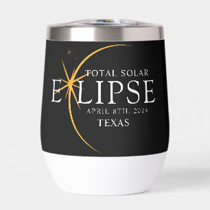 Black & Gold 2024 Texas Total Solar Eclipse