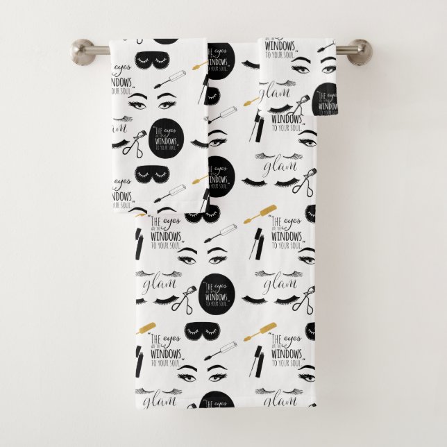 Black Gold Eyelashes Glam (En situation)