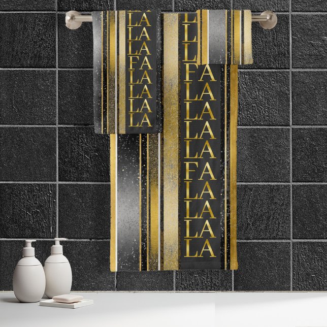 Black Gold Fa Noël La La Motif#27 ID1009 (Créateur téléchargé)