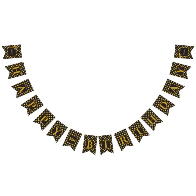 Black Gold Polka point Glam drapeaux de conception (Tout)