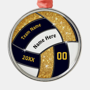 Black Gold White, Volleyball Ornements Personnalis