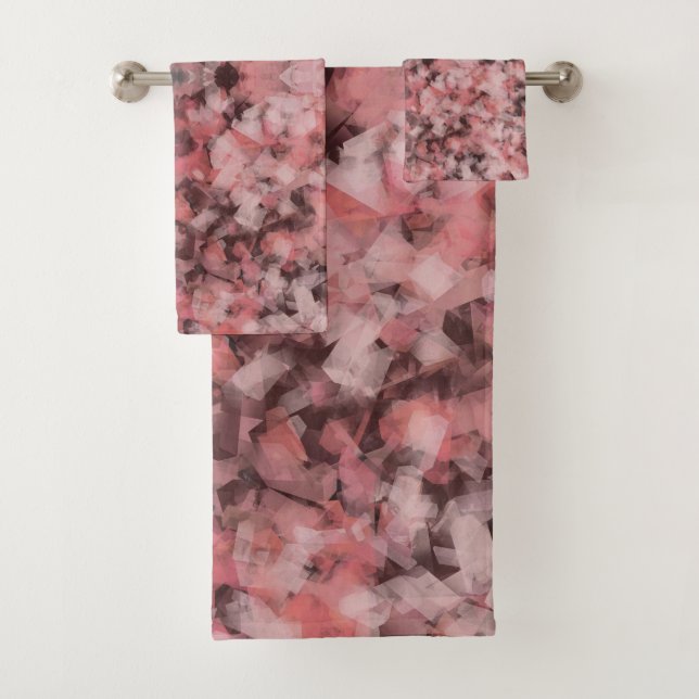 Black Gray Pink White Modern Geometric Abstract (En situation)