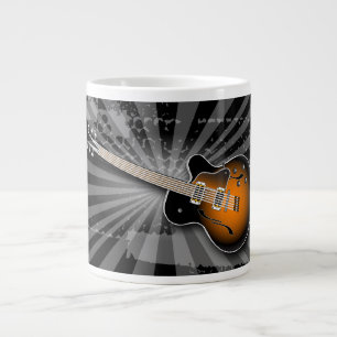 Black Grunge Burst Guitar Spécialité Mug