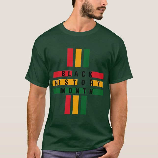 Black History Mois African Flag Colors T-shirt (Devant)